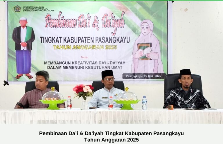 Kegiatan Pembinaan Da’i dan Da’iyah Tingkat Kabupaten Pasangkayu Tahun Anggaran 2025