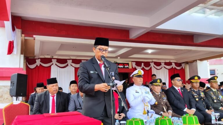 upacara peringatan hUT Ke-80 kemerdekaan rI tingkat kabupaten pasangkayu