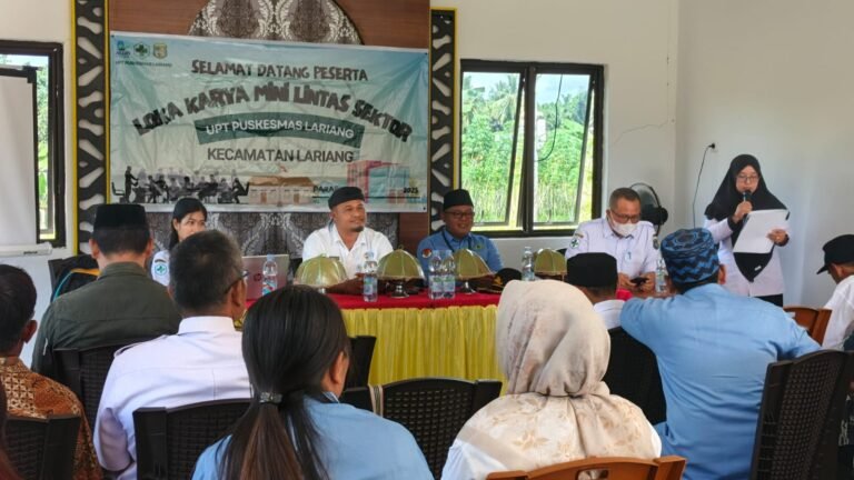 KUA Lariang Bersama Puskesmas dan Dinas Kesehatan Gelar Lokakarya Mini Pencapaian Imunisasi