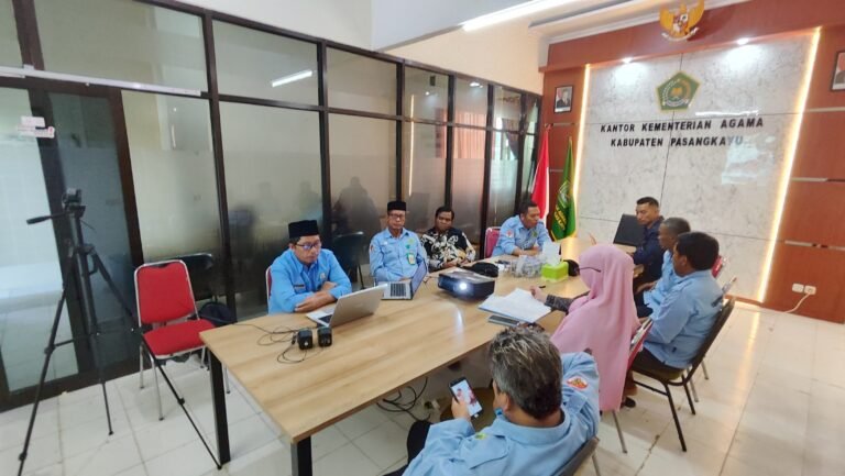 Perkuat Persiapan PMPZI 2026, Kemenag Pasangkayu Hadiri Evaluasi ZI dan Kehumasan Kanwil Sulbar