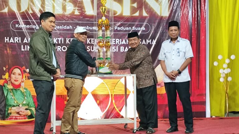 Penutupan Porseni HAB ke-80 Kemenag Sulbar Berlangsung Meriah di Pasangkayu