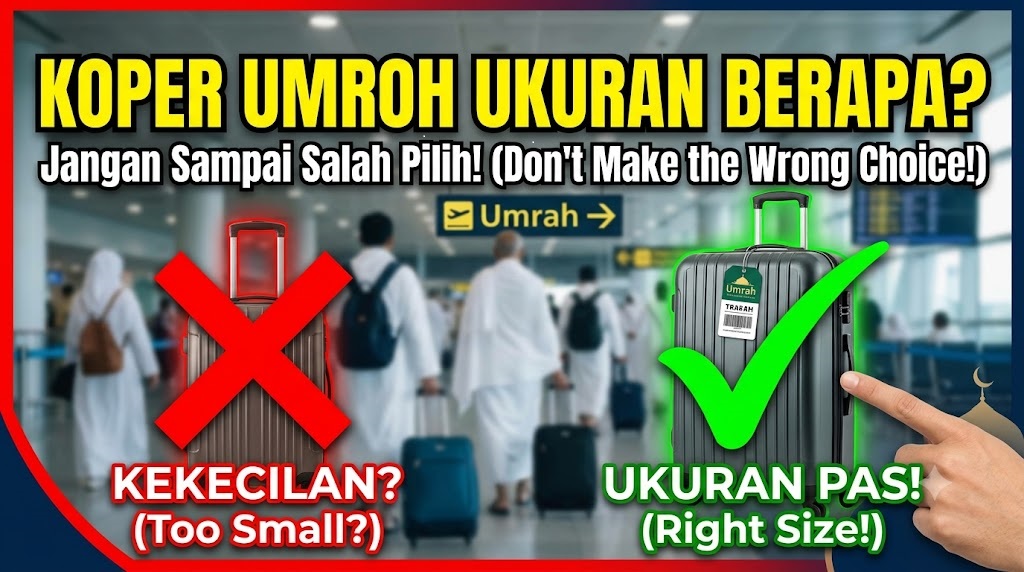 Koper Umroh Ukuran Berapa yang Pas? Jangan Sampai Salah Pilih