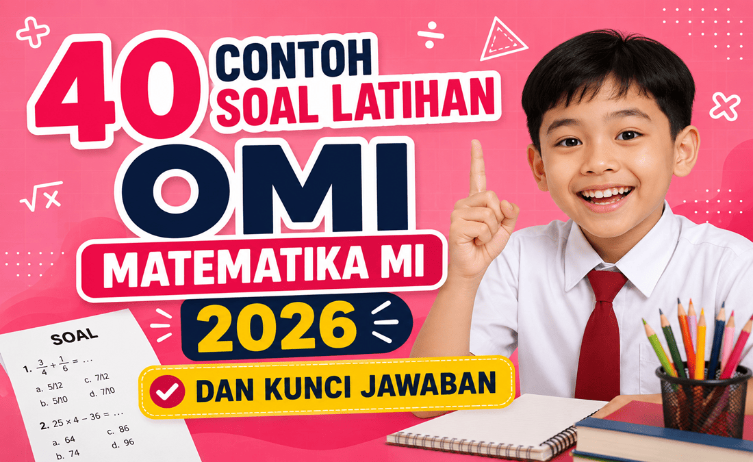 40 Contoh Soal Latihan OMI Matematika MI 2026 dan Kunci Jawaban (1)