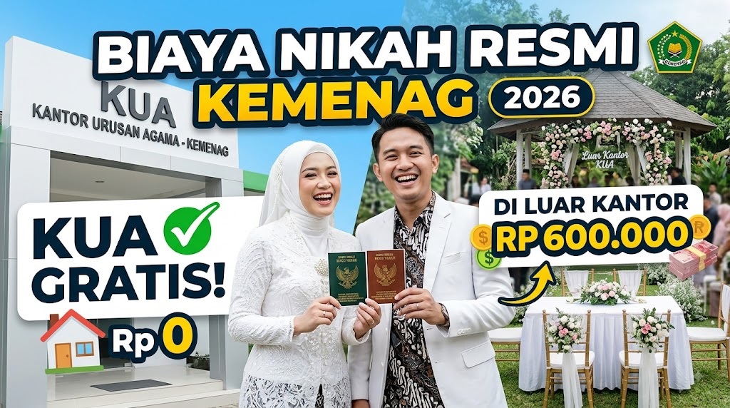 Biaya Nikah Resmi Kemenag 2026