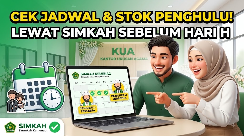 Cara Cek Jadwal dan Ketersediaan Penghulu Lewat SIMKAH