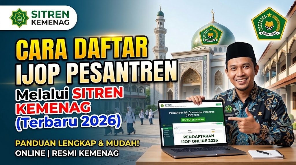 Cara Daftar IJOP Pesantren di SITREN