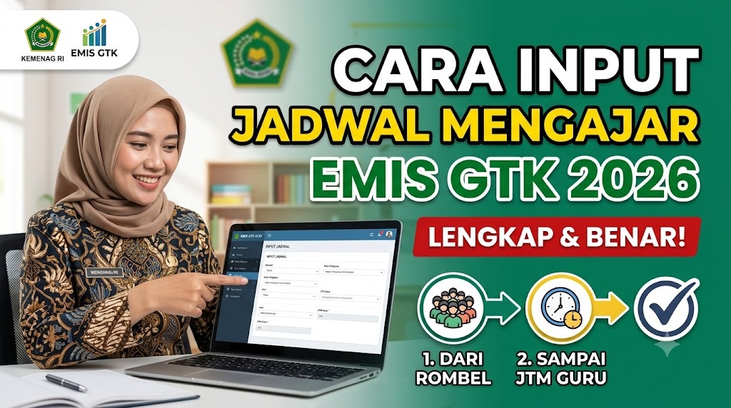 Cara Input Jadwal Mengajar di EMIS GTK 2026