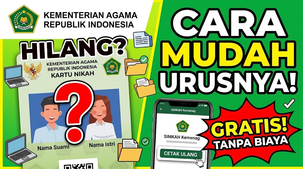 Cara Mengurus Kartu Nikah Digital Kemenag yang Hilang, Gratis Tanpa Biaya