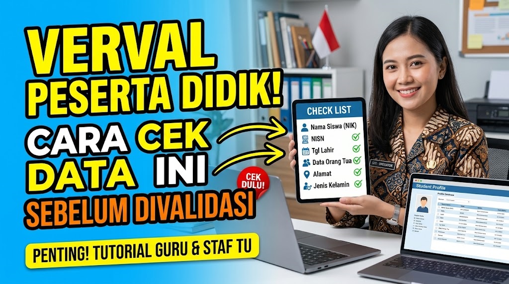 Cara Verval Peserta Didik Terbaru 2026, Begini Langkah Cek dan Validasi Data Siswa