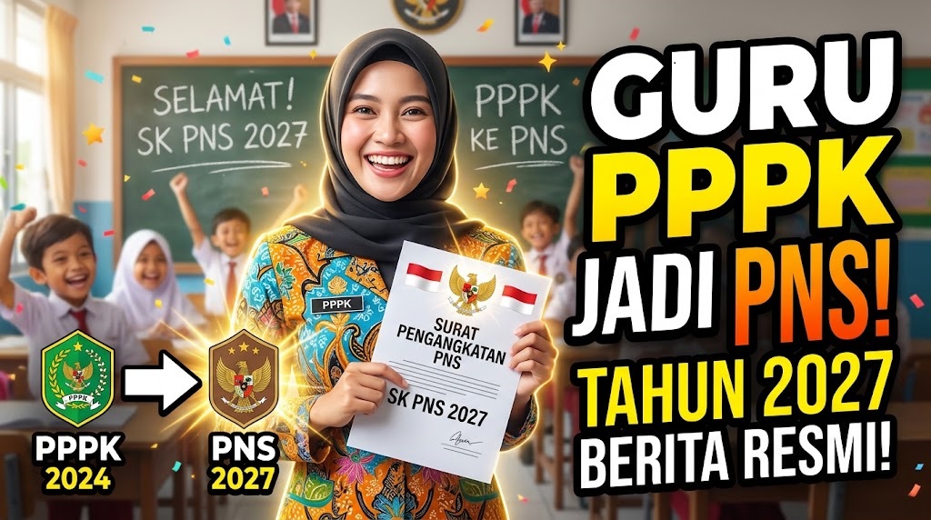 Guru PPPK Jadi PNS 2027
