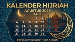 Kalender Hijriah Agustus 2026