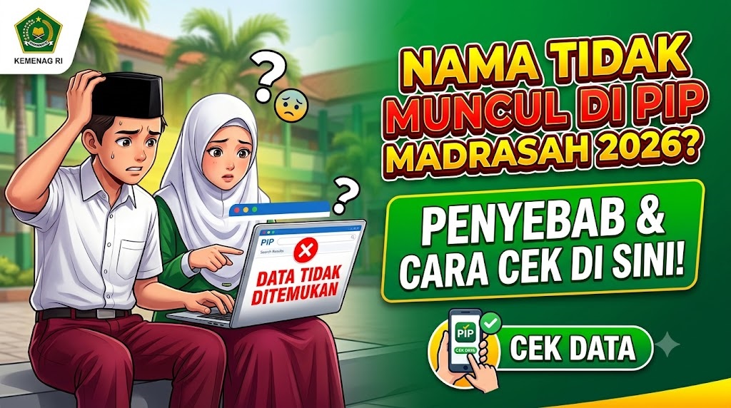 Kenapa Nama Tidak Muncul di PIP Madrasah 2026
