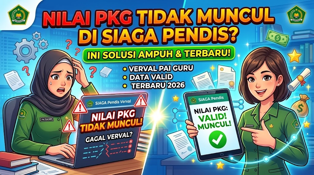 Nilai PKG Tidak Muncul saat Verval SIAGA Pendis