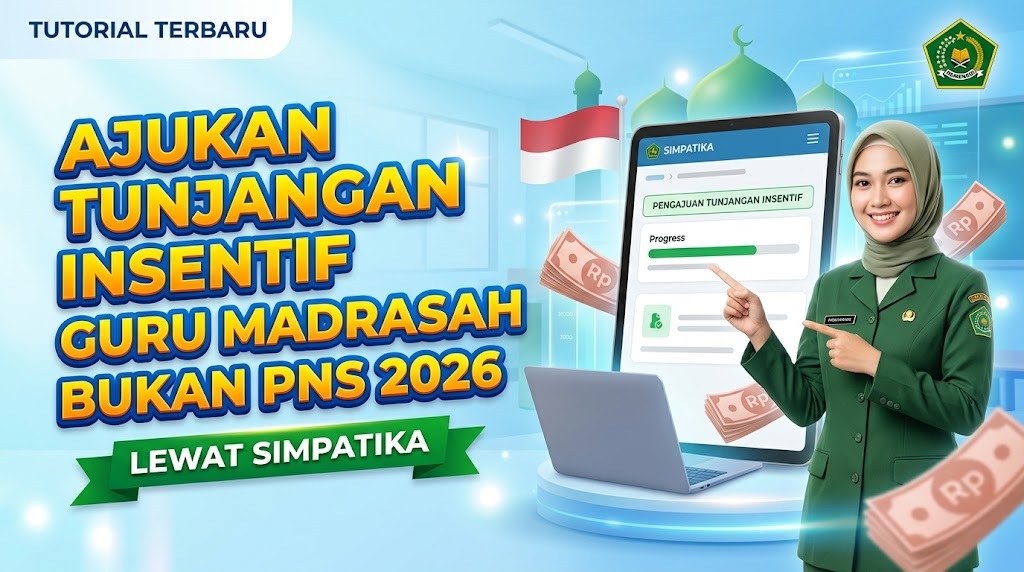 Panduan Ajukan Tunjangan Insentif Guru Madrasah Bukan PNS 2026, Cek Data di SIMPATIKA dan EMIS-GTK