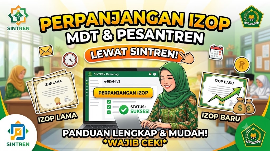 Perpanjangan IZOP MDT dan Pesantren di SINTREN