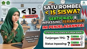 Satu Rombel Kurang dari 15 Siswa