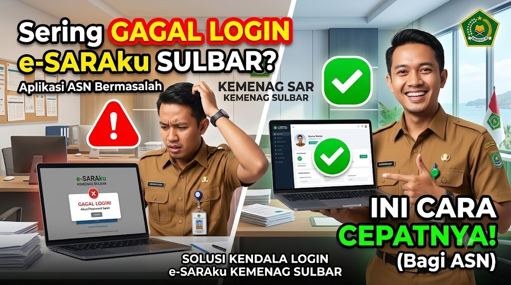 Sering Gagal Login e-SARAku Kemenag Sulbar