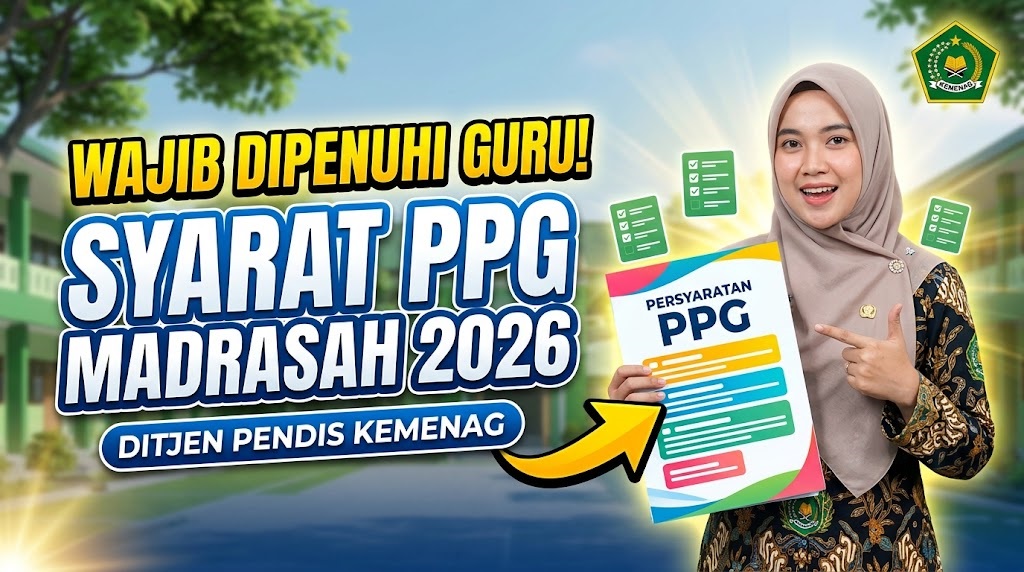 Syarat Pendaftaran PPG Madrasah 2026 Ditjen Pendis yang Wajib Dipenuhi Guru